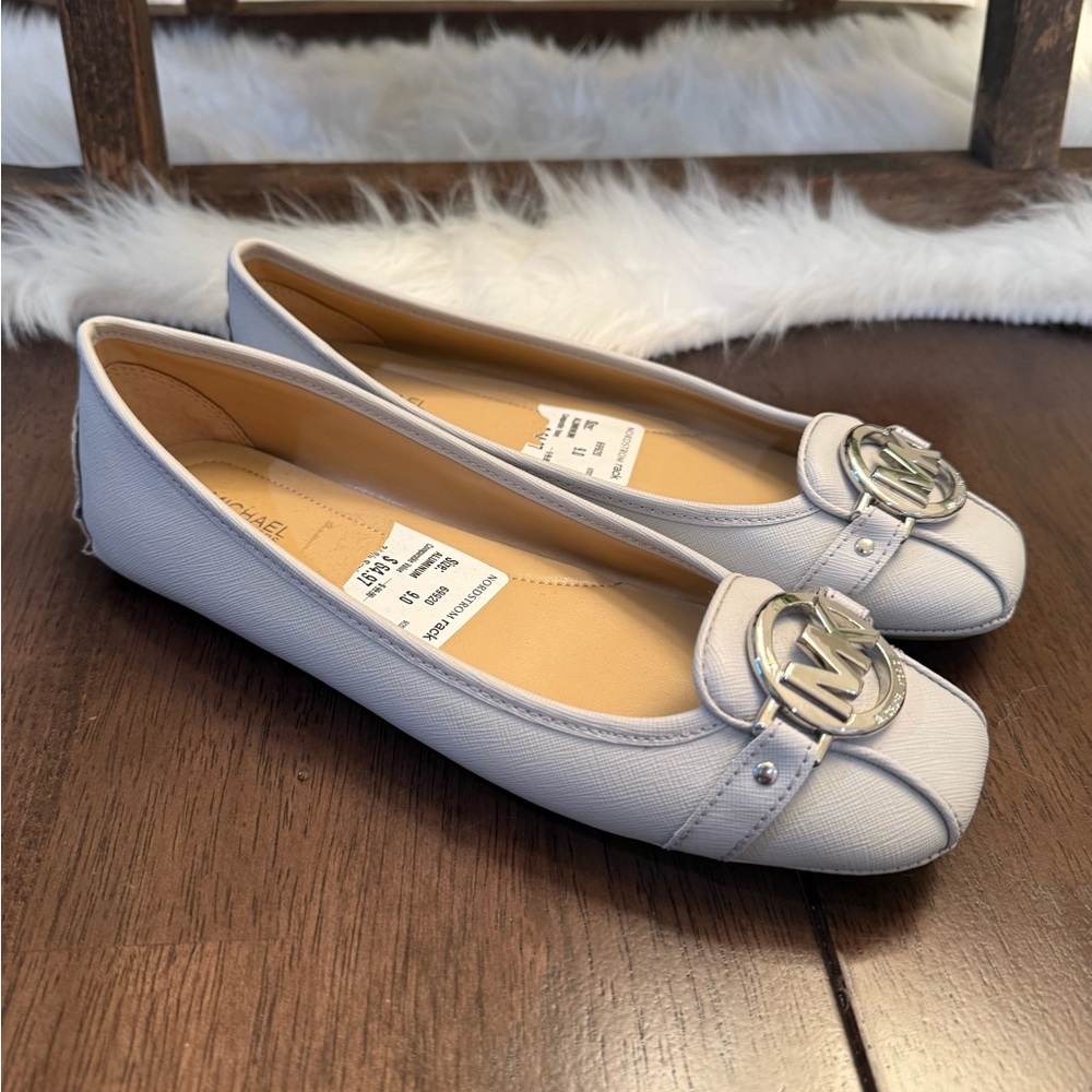 New Michael Kors Gray Loafers Ballet Flats